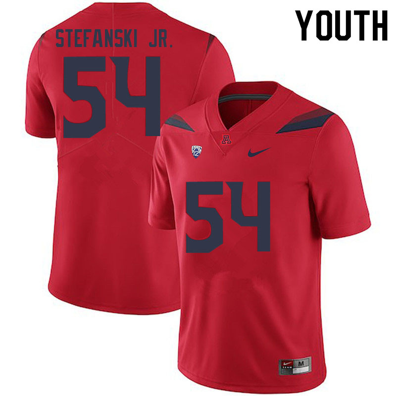 Youth #54 Matthew Stefanski Jr. Arizona Wildcats College Football Jerseys Sale-Red - Click Image to Close